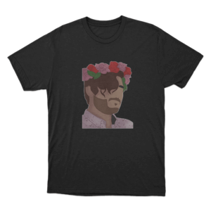 Flower Crown T Shirt Black