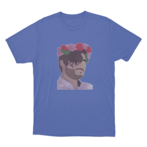 Flower Crown T Shirt Blue