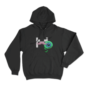 M Eye Mustache Hoodie Black 3