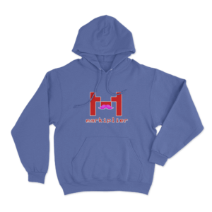 Red M Logo Hoodie Blue 1